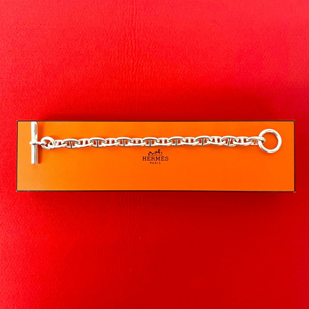 HERMES エルメス シェーヌダンクル MM 16コマ ブレスレット – Trip