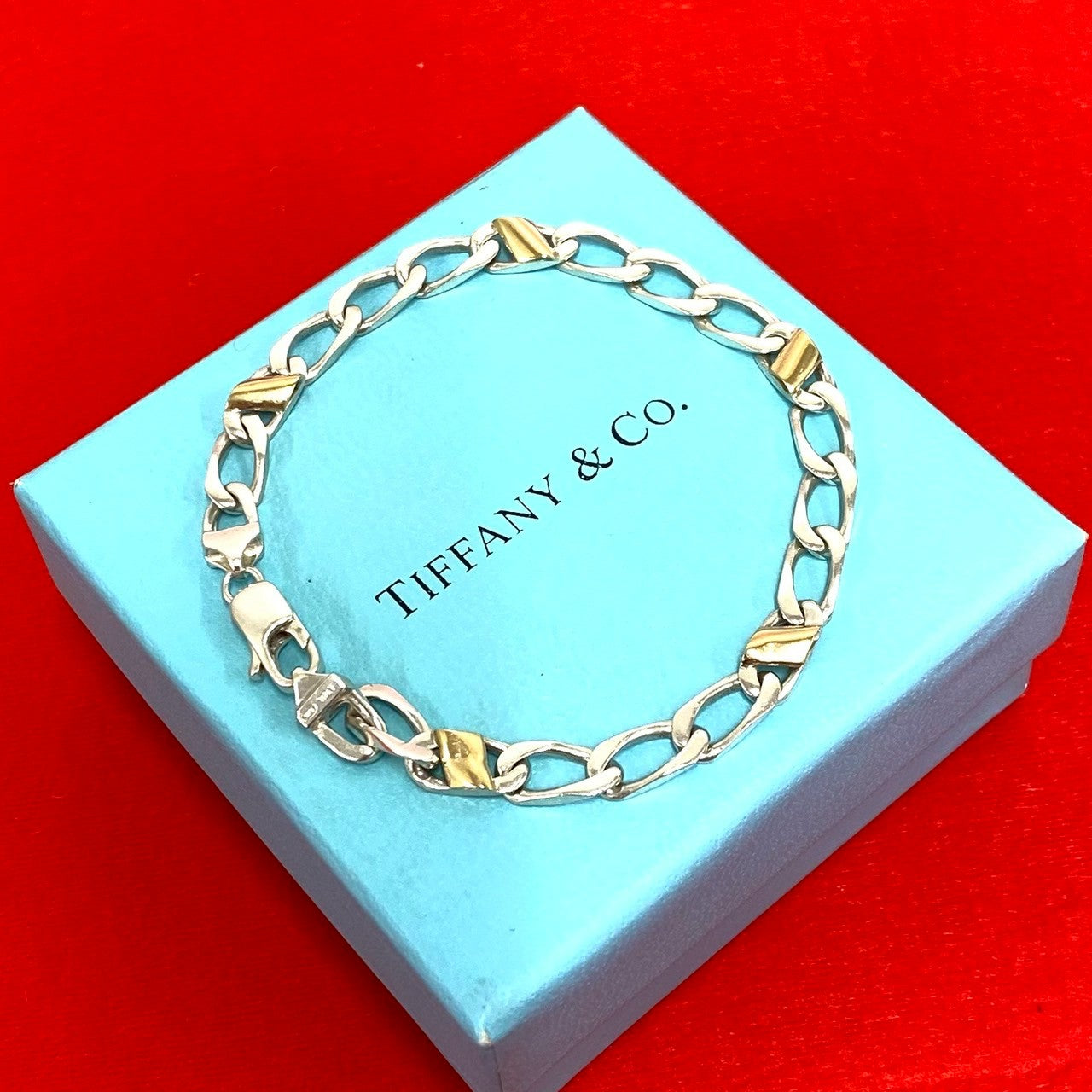 zidanティファニーフィガロブレスレット925.K750 TIFFANY&Co. ティファニー (Vintage) フィガロ ブレスレット – Trip