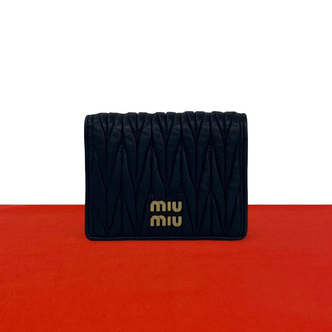 bifold wallet miu miu