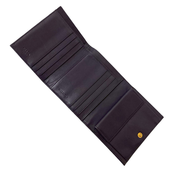 trifold wallet prada