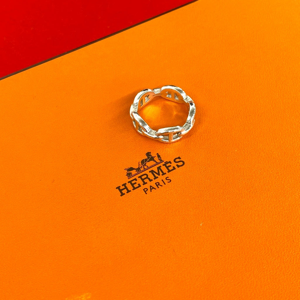 HERMES エルメス シェーヌダンクル アンシェネ PM リング 指輪 – Trip