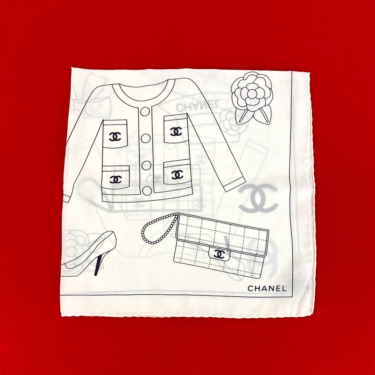 CHANEL シャネル　スカーフ　美品 CHANEL シャネル スカーフ – Trip