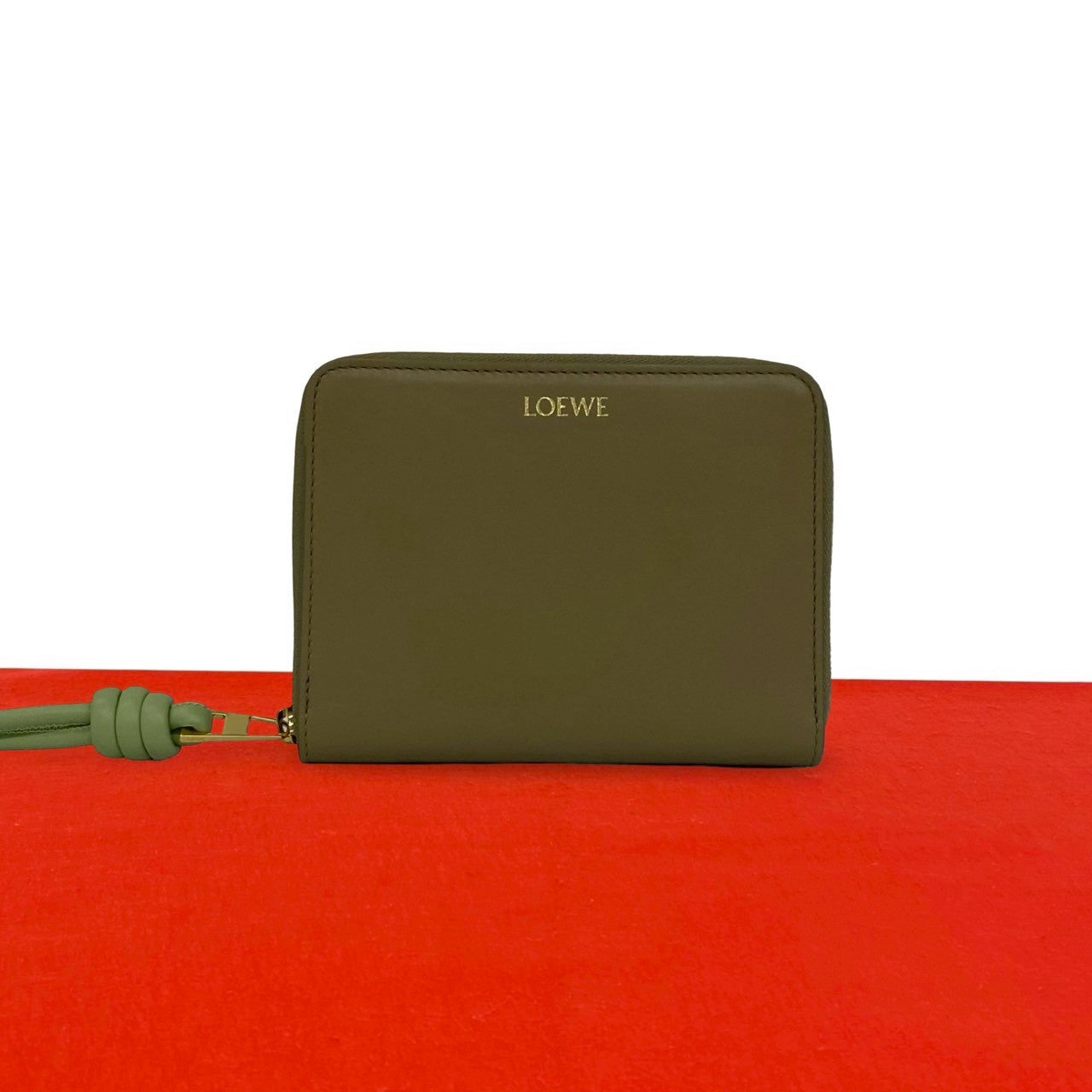 LOEWE ロエベ ノット コンパクト ジップ アラウンド ウォレット 二