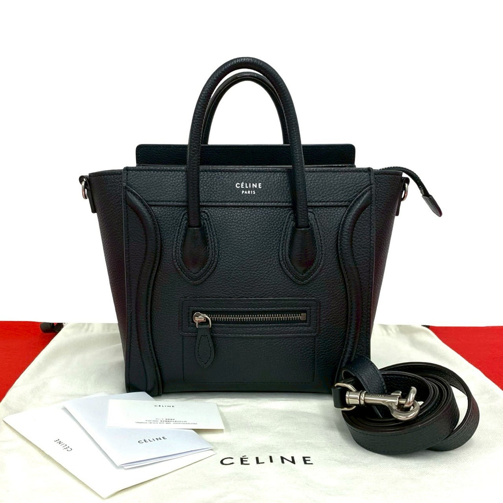 CELINE セリーヌ ラゲージ ナノ ショッパー ショルダーバッグ – Trip