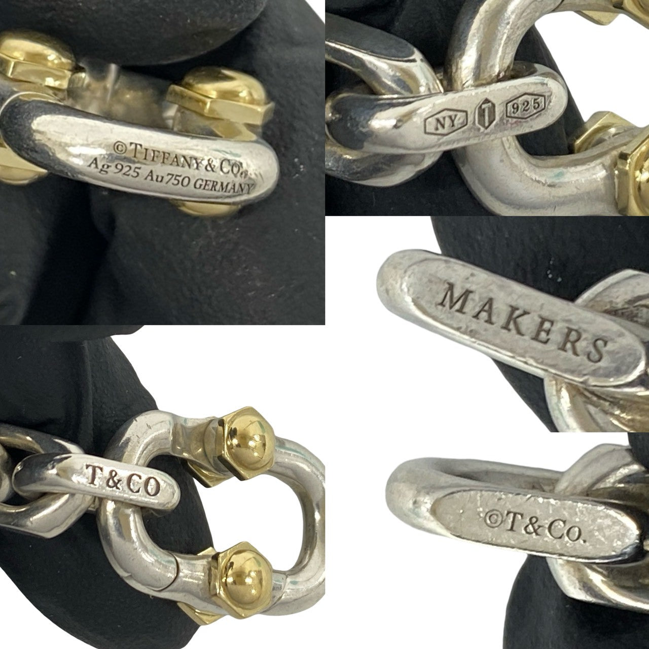 TIFFANY&Co. ティファニー メイカーズ ブレスレット 925 K18 750YG – Trip
