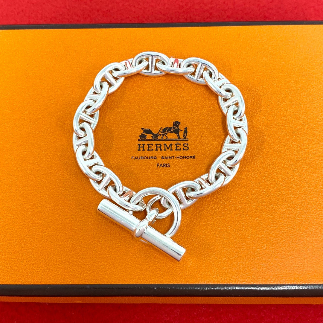 ブレスレット エルメス シェーヌダンクル PM ブレスレット 18コマ