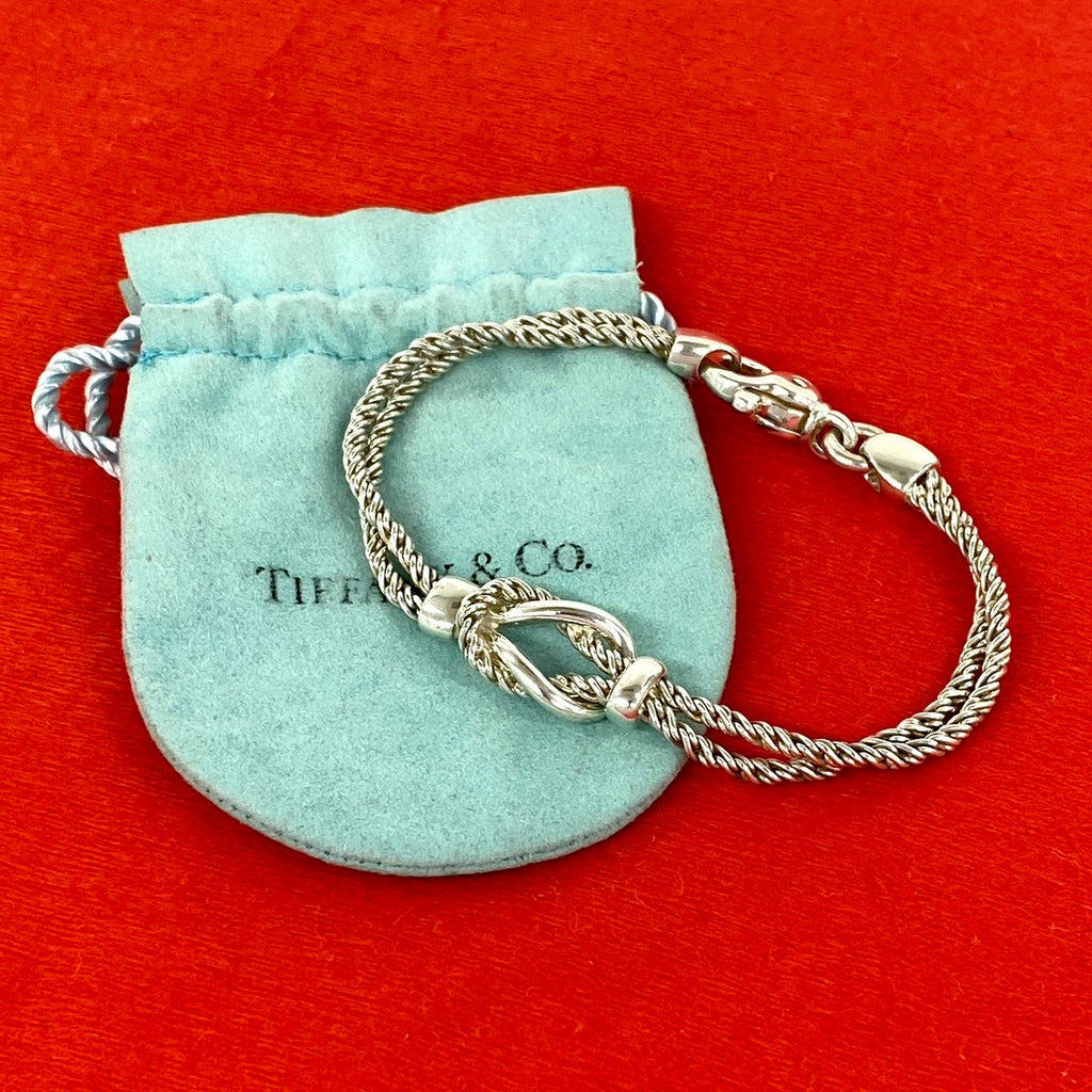 TIFFANY&Co. ティファニー ダブルロープ センターノット ブレスレット