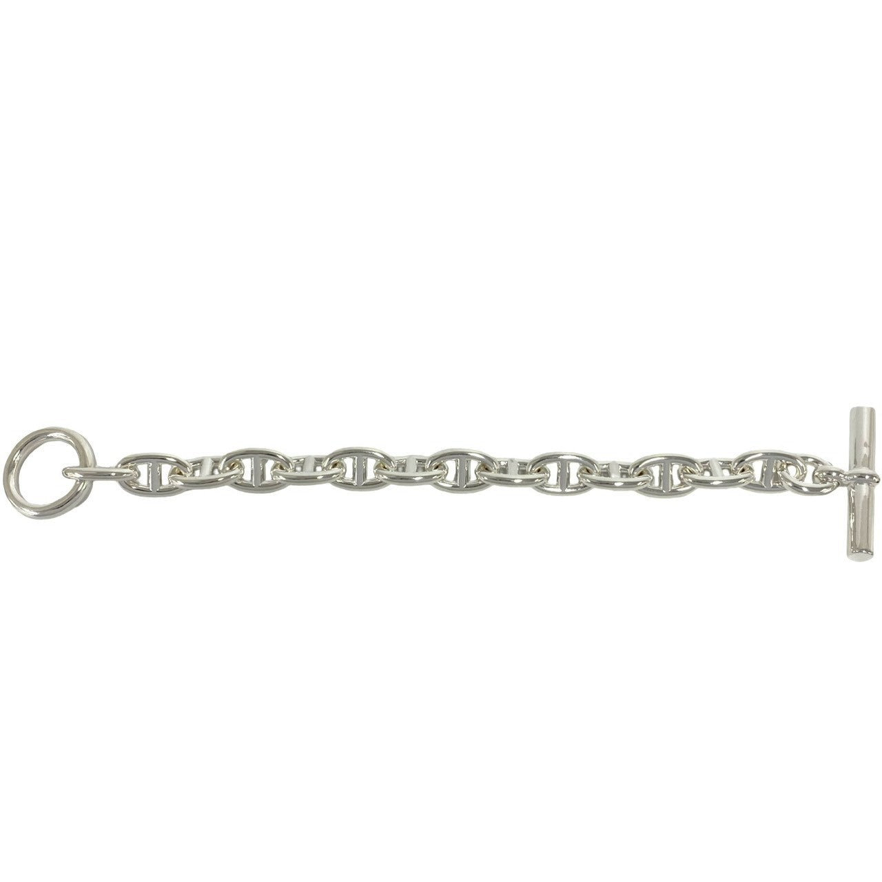 中古美品 HERMES シェーヌダンクル GM 14コマ ブレスレット エルメス HERMES エルメス シェーヌダンクル MM 14コマ ブレスレット – Trip