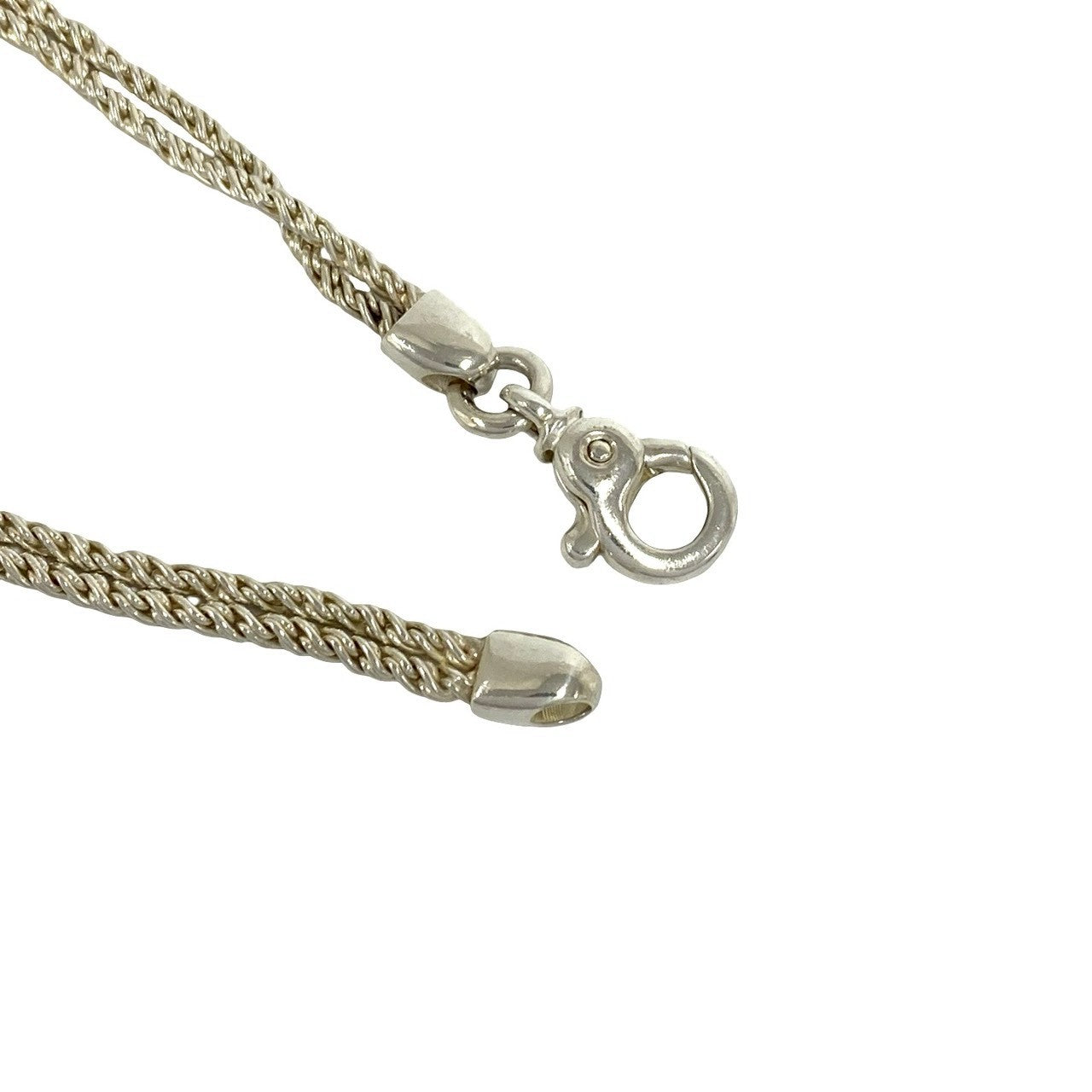 極美品 オールドティファニー ダブルロープ ノット ブレスレット シルバー925 TIFFANY&Co. ティファニー (Vintage) ダブルロープ センターノット