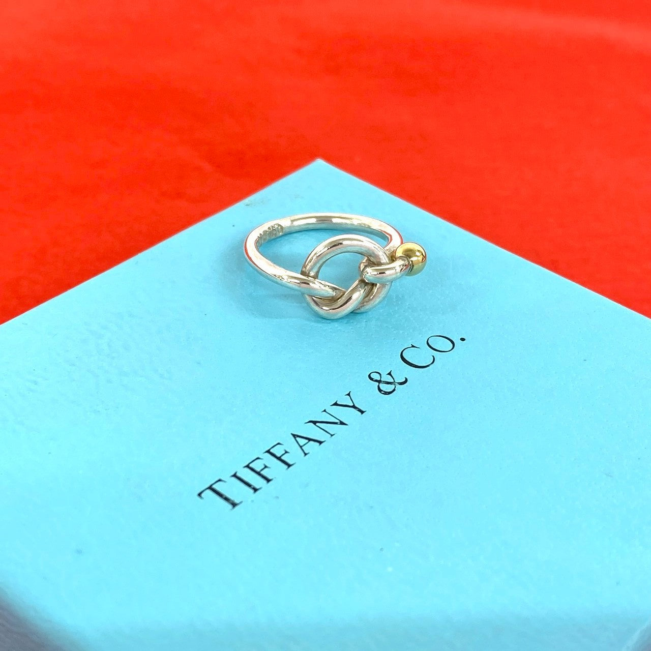 TIFFANY&Co. ティファニー (Vintage) ラブノット リング 925 K18 750YG