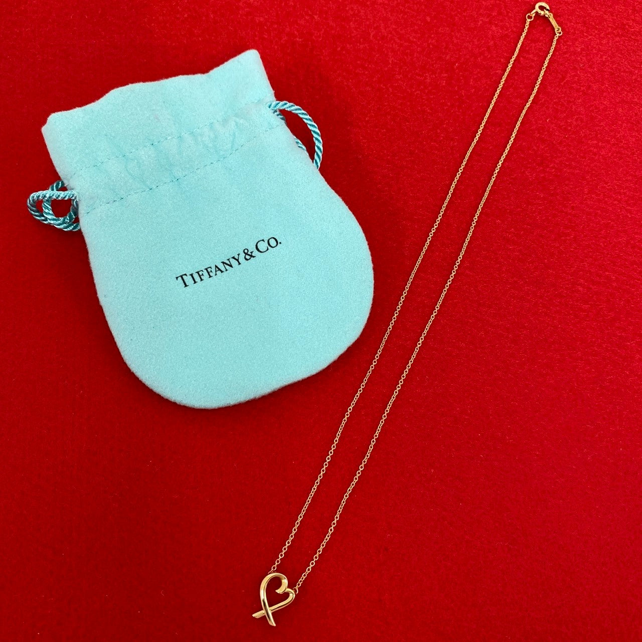 TIFFANY&Co. ティファニー ラビングハート ネックレス K18 750YG – Trip