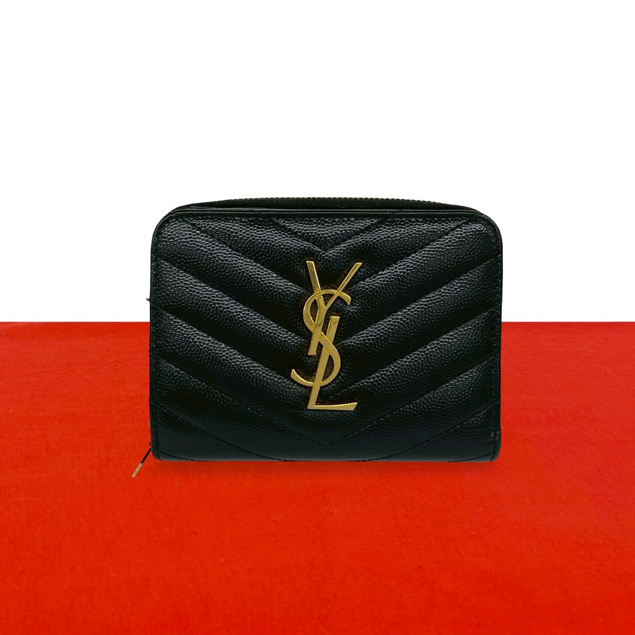 イヴ・サンローラン　ヴィンテージ 折り財布 YVES SAINT LAURENT イヴ・サンローラン 二つ折り財布 – Trip