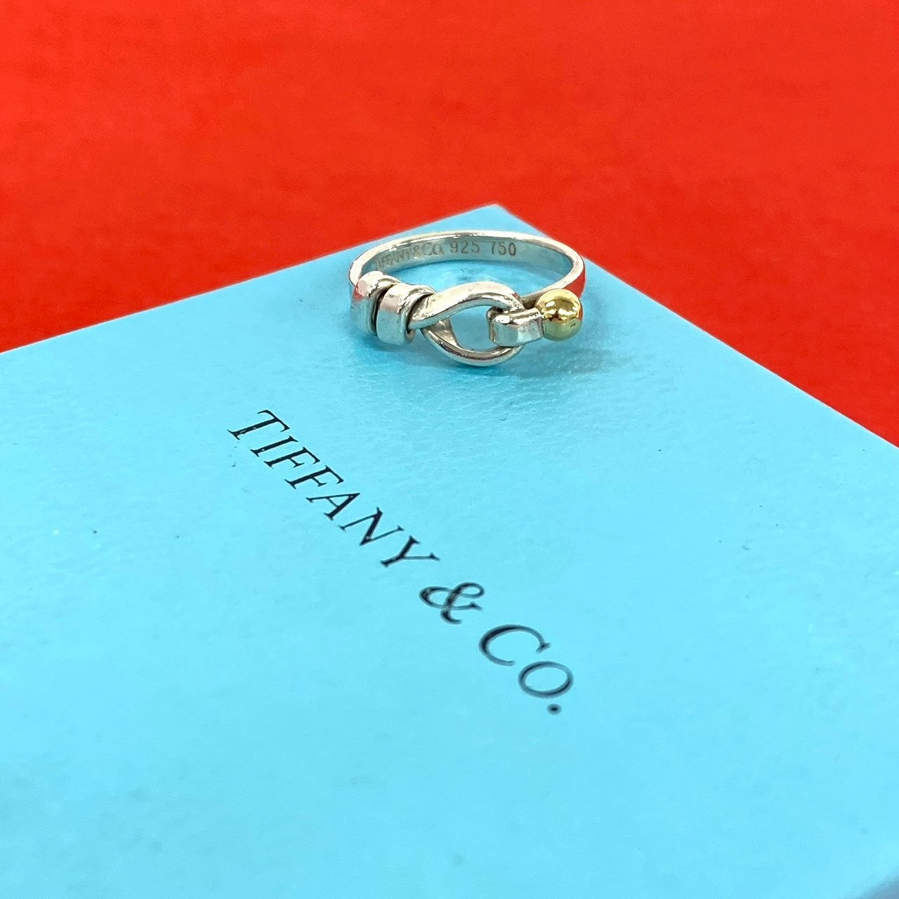 ティファニー フック＆アイ リング 指輪 925 K18 Tiffany＆Co TIFFANY&Co. ティファニー (Vintage) フック＆アイ リング 925 K18