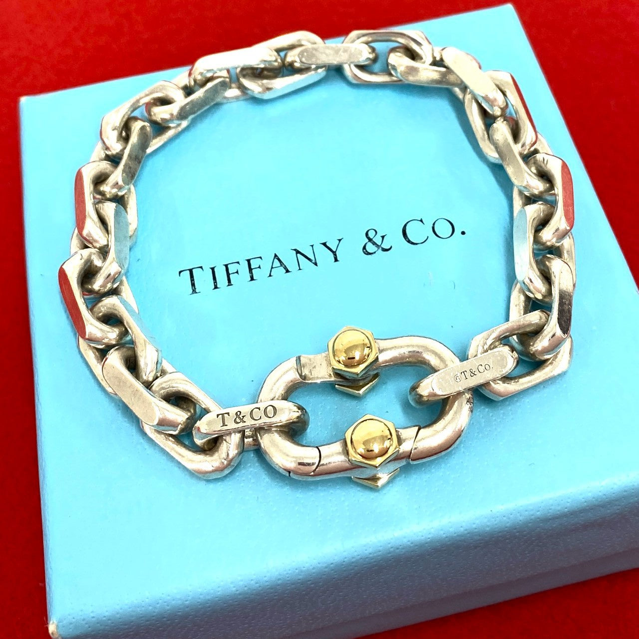 TIFFANY&Co. ティファニー メイカーズ ブレスレット 925 K18 750YG – Trip