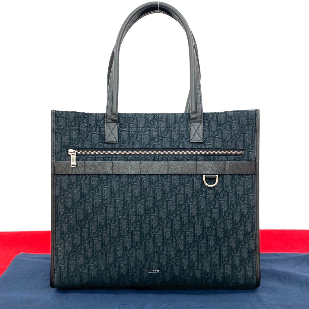 極美品 ディオール サファリ トートバッグ オブリーク トロッター A4収納 黒 極美品 ディオール サファリ トートバッグ オブリーク トロッター A4