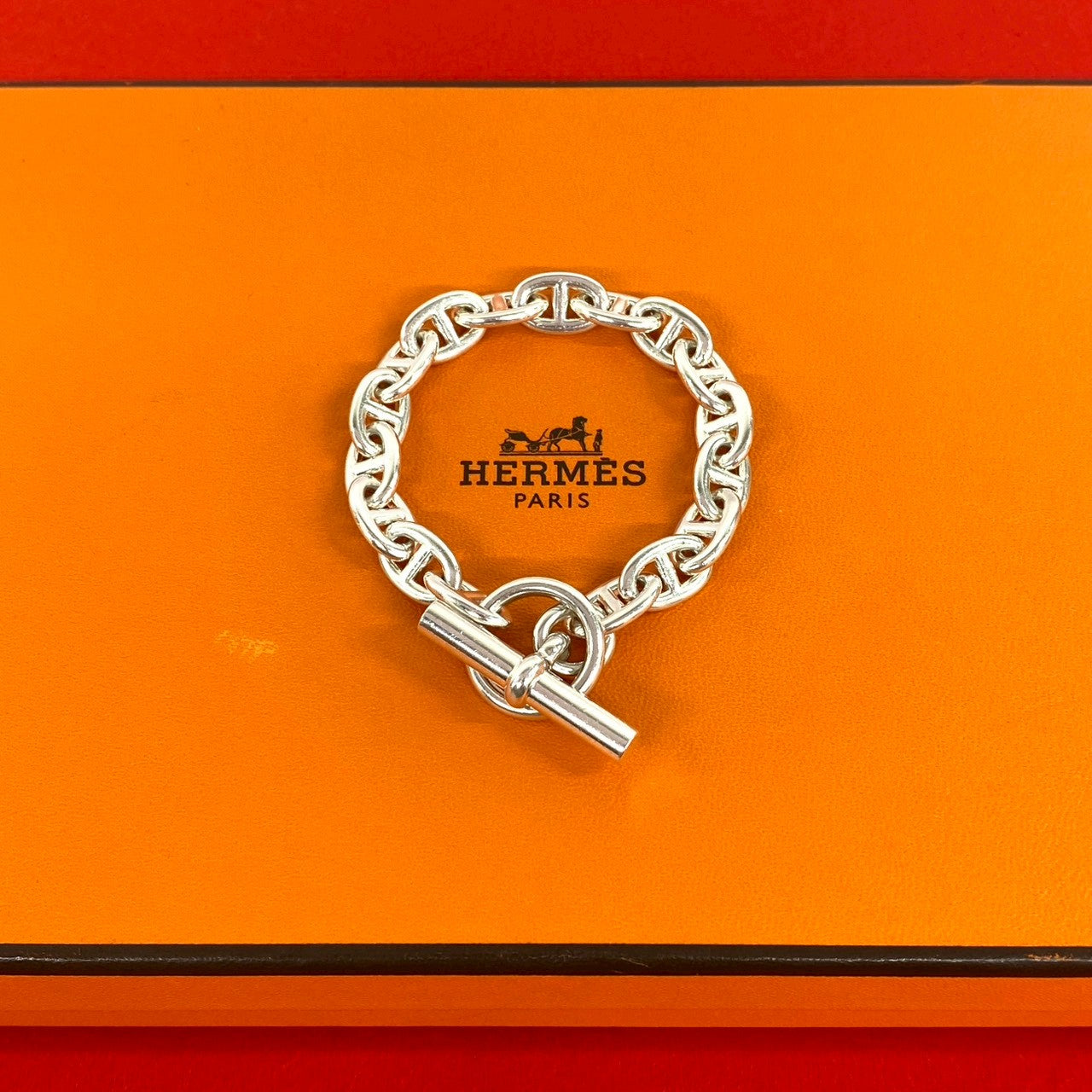 HERMES シェーヌダンクルPM 17 HERMES エルメス シェーヌダンクル PM 17コマ ブレスレット – Trip