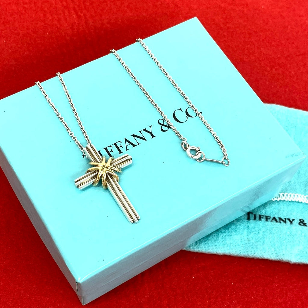 TIFFANY&Co. ティファニー (Vintage) シグネチャー クロス ネックレス