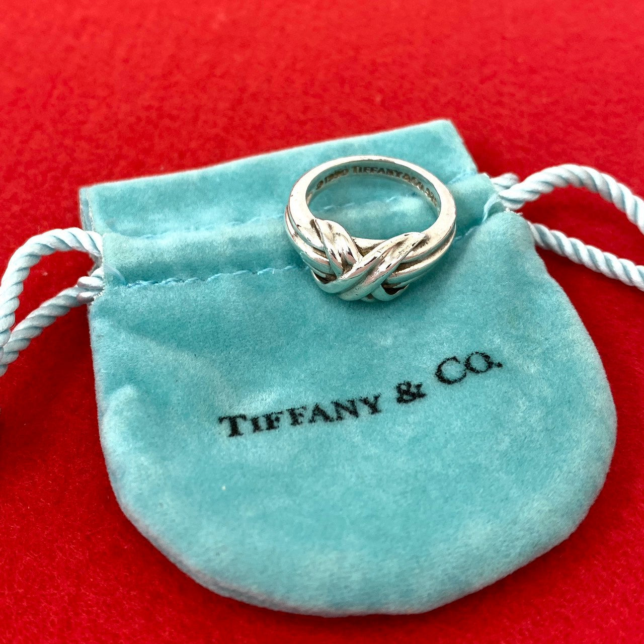 Tiffany & Co. 1990 シグネチャークロス リング 13.5号 TIFFANY & CO