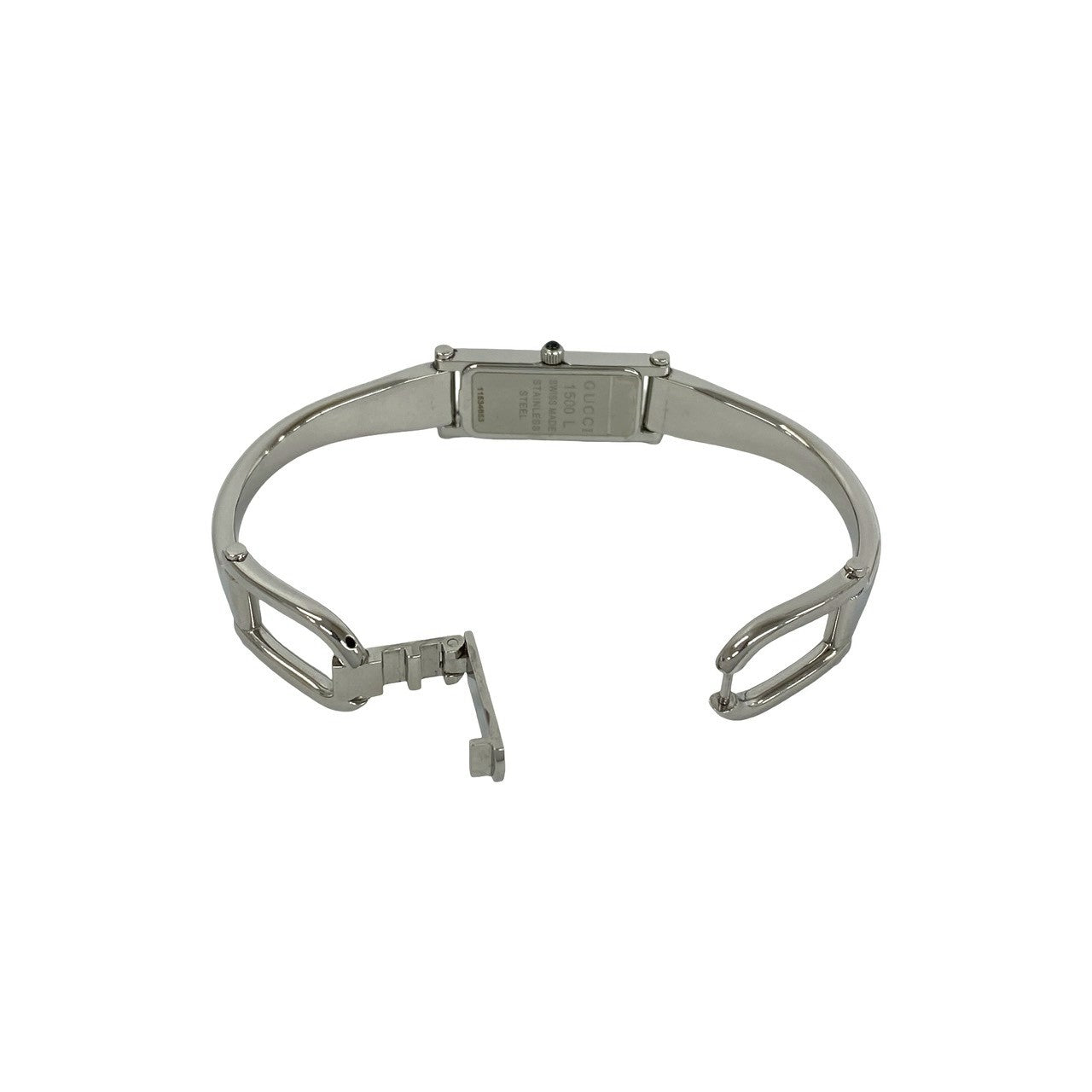 超美品 GUCCI グッチ 時計 1500L シルバー バングル GUCCI グッチ 1500L バングルウォッチ 腕時計 – Trip