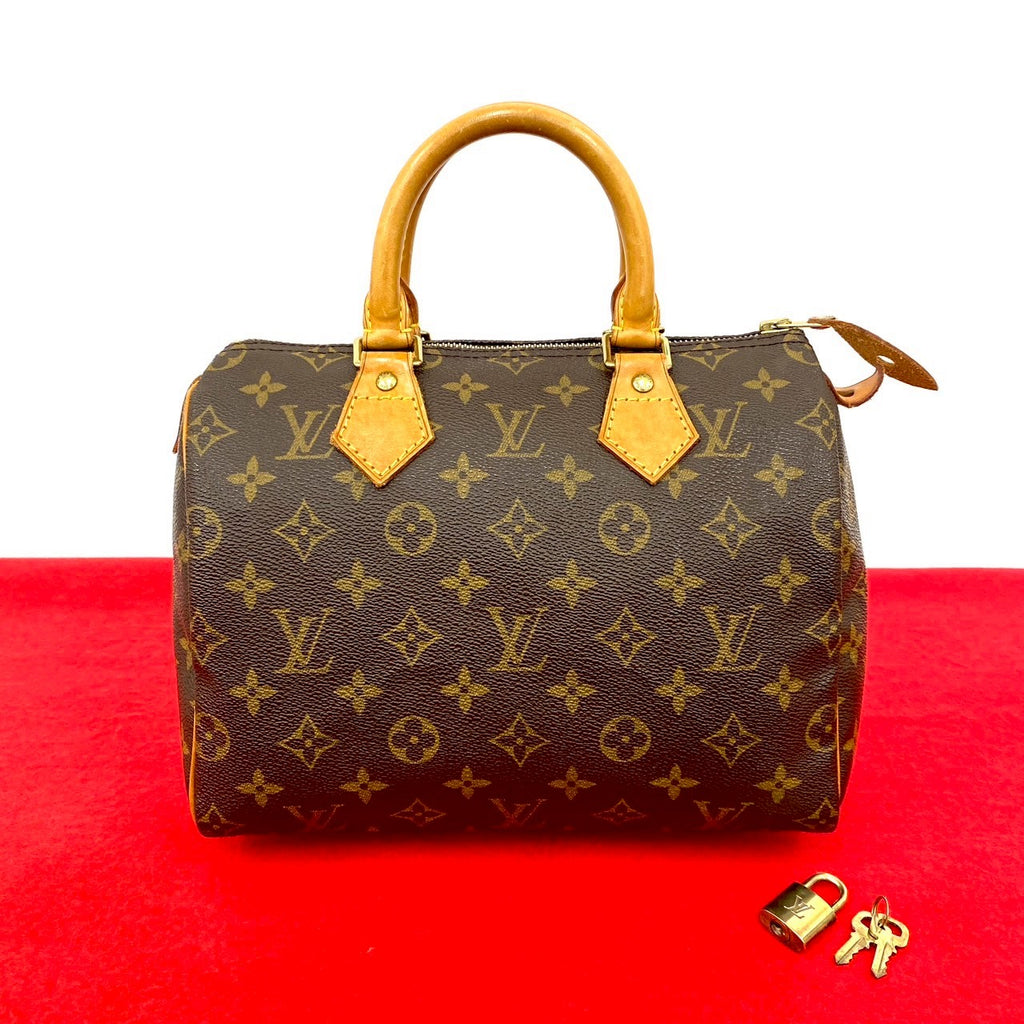 Lv Speedy 30 Sp0964 LOUIS VUITTON Handbag Leather Brown Monogram