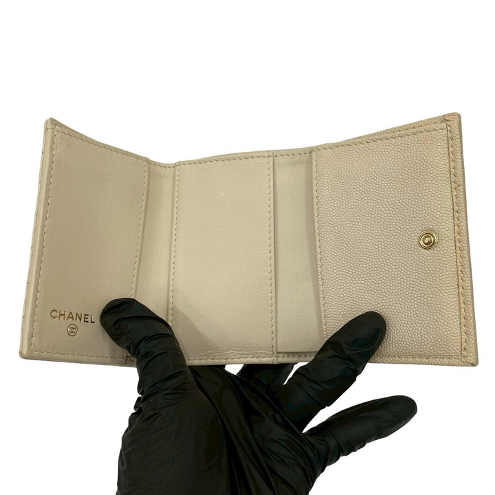 Tri-fold wallet Chanel Matelasse