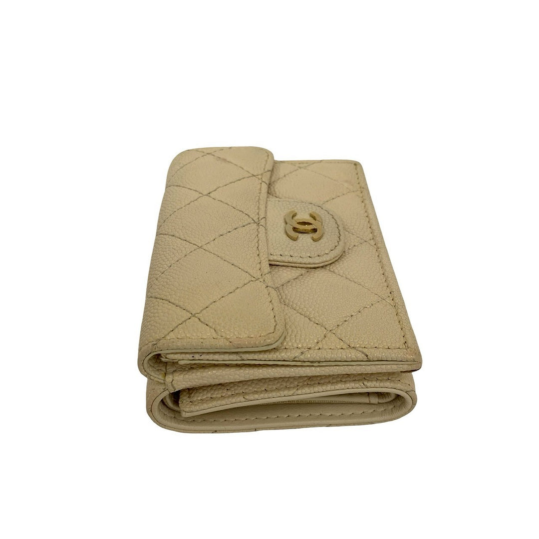 Tri-fold wallet Chanel Matelasse