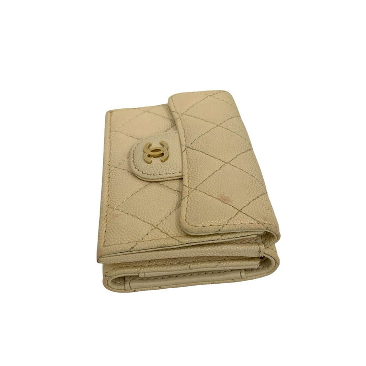 Tri-fold wallet Chanel Matelasse