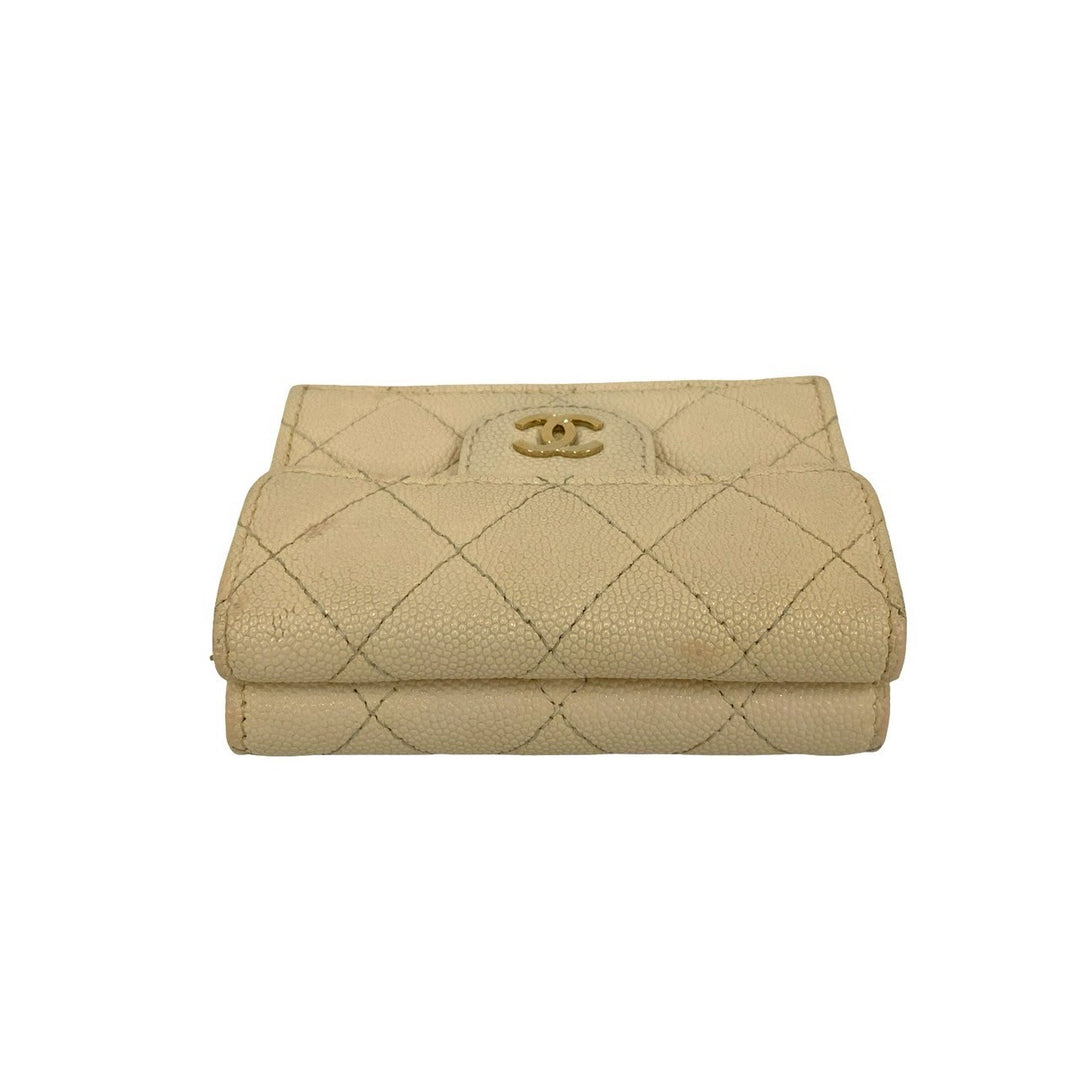 Tri-fold wallet Chanel Matelasse