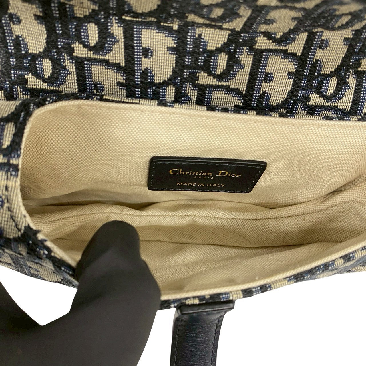 Christian Dior ディオール オブリーク サドルバッグ ショルダーバッグ