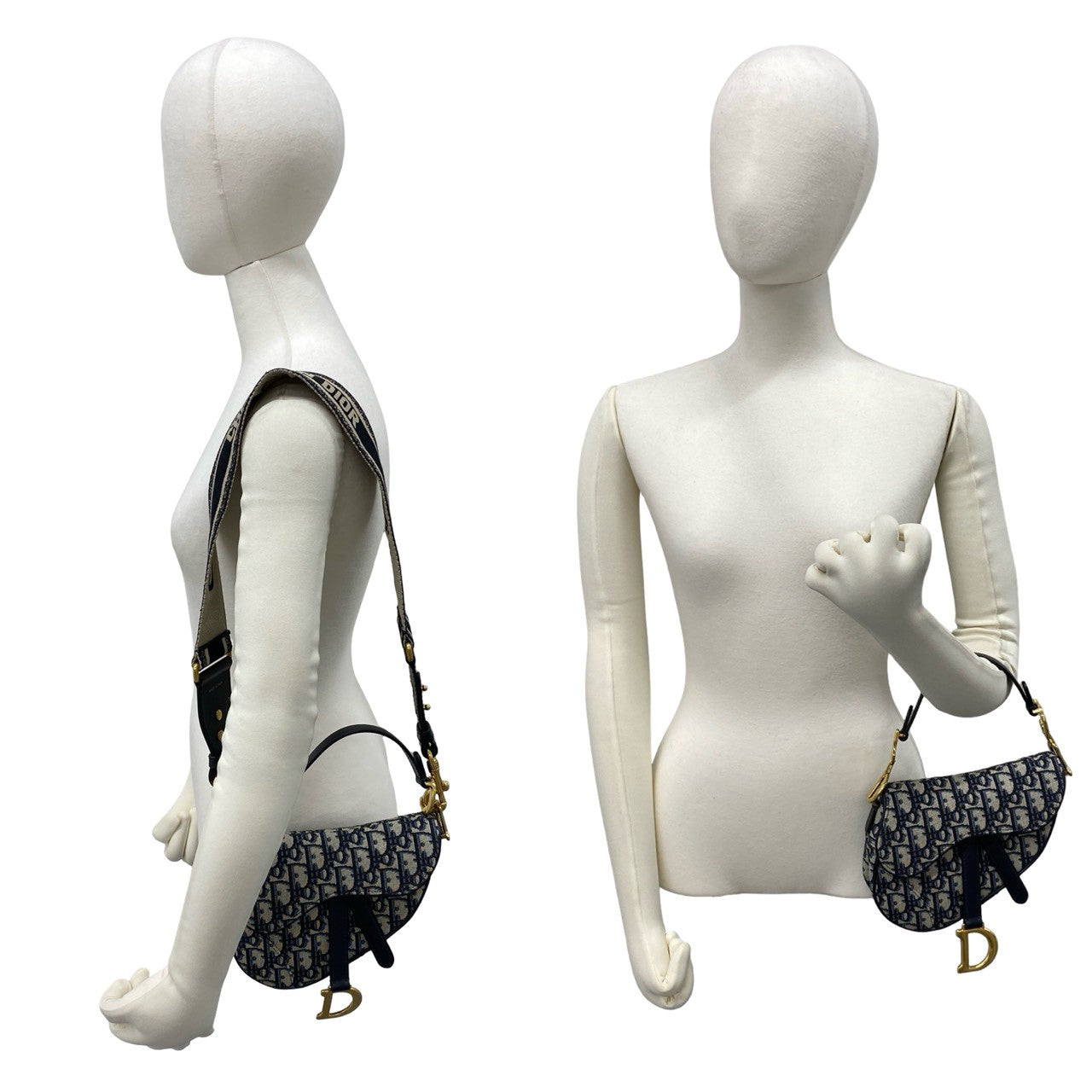 Christian Dior ディオール オブリーク サドルバッグ ショルダーバッグ