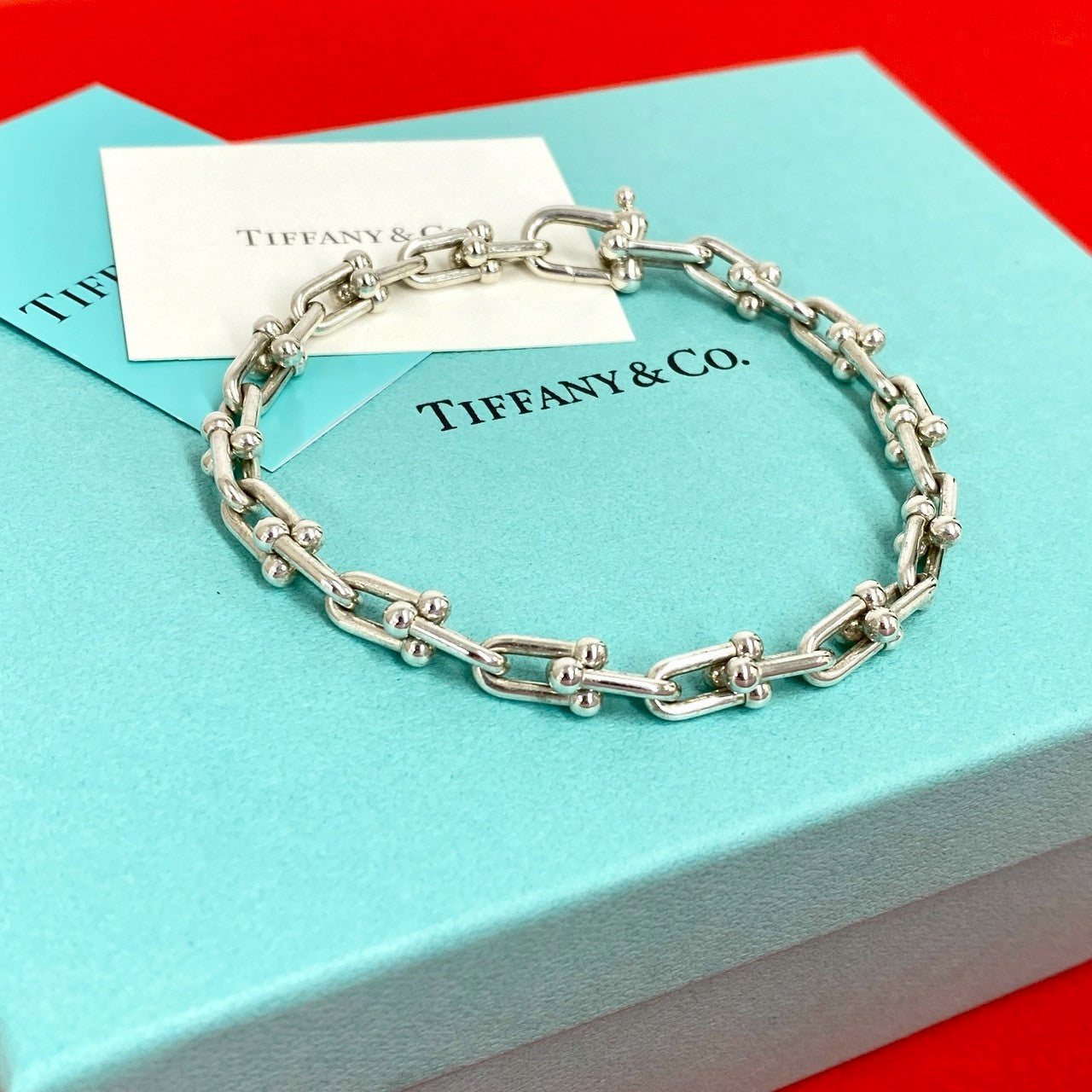 Tiffany ハードウェア　スモールリンク　ブレスレット　Ｌサイズ　28コマ TIFFANY&Co. ティファニー ハードウェア スモールリンク 28コマ